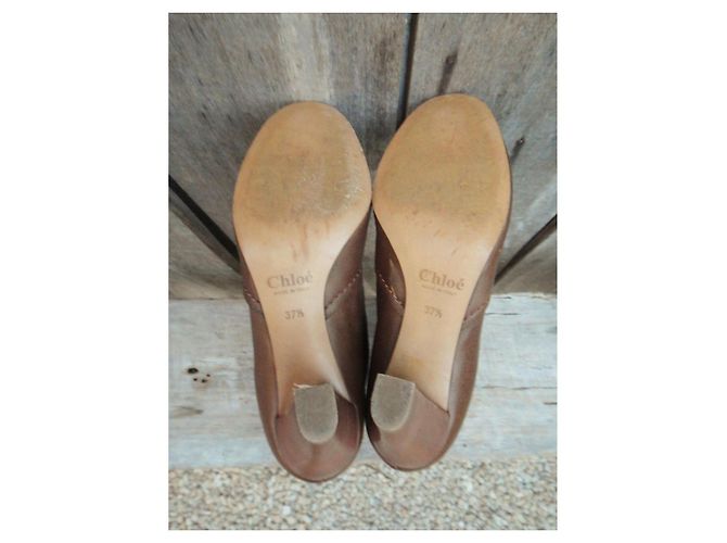 Chloé Paddington Stiefeletten Leder Hellbraun - Ansicht 6