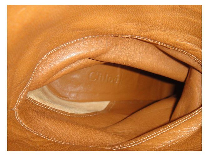 Chloé Paddington Stiefeletten Leder Hellbraun - Ansicht 7