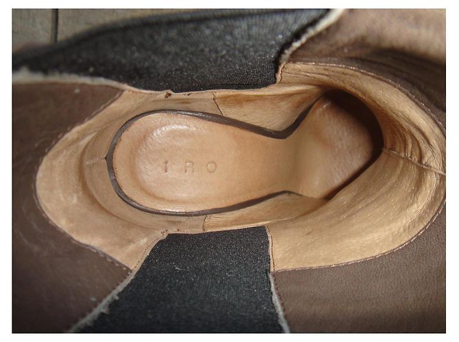 Botines Klara de piel Iro Khaki Caqui - vista 8