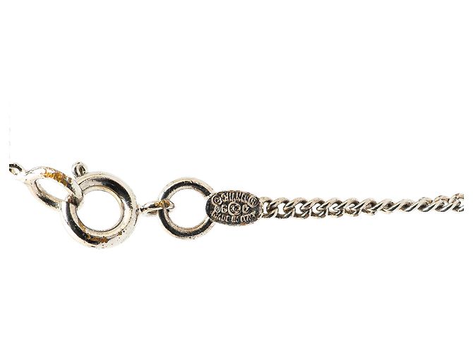 Collar Péndulo Chanel Silver Cambon Ligne Plata - vista 3
