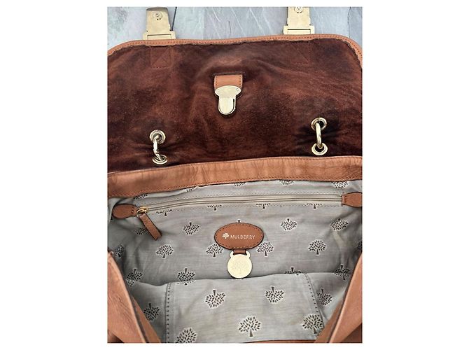 Borsa in pelle Mulberry Tillie Marrone - vista 5
