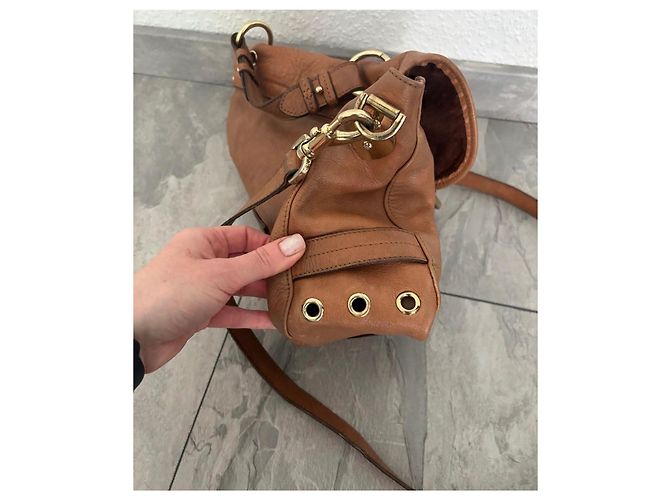 Borsa in pelle Mulberry Tillie Marrone - vista 9