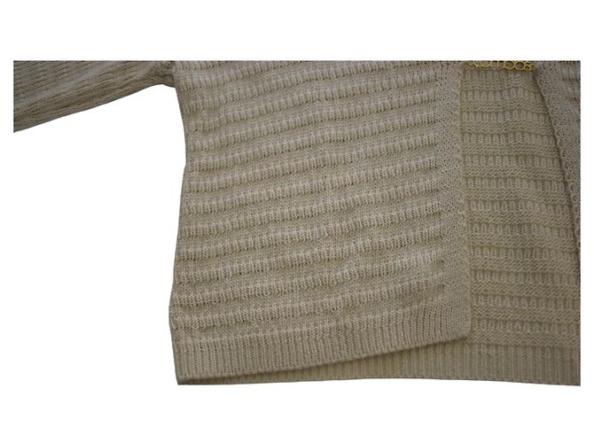 Autre Marque Combos Strickjacke Beige Cropped Größe M - Ansicht 7