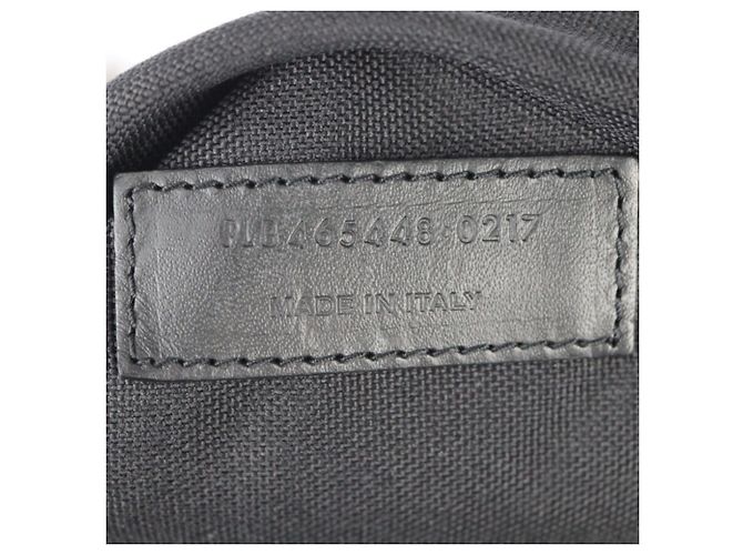 Zaino in tela e pelle nera Yves Saint Laurent Nero - vista 5