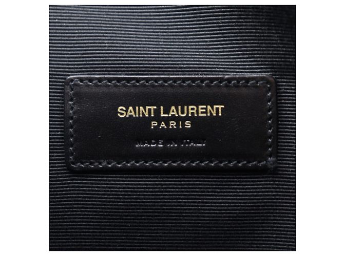 Borsa Clutch Monogram Toile Classica Yves Saint Laurent Marrone - vista 7