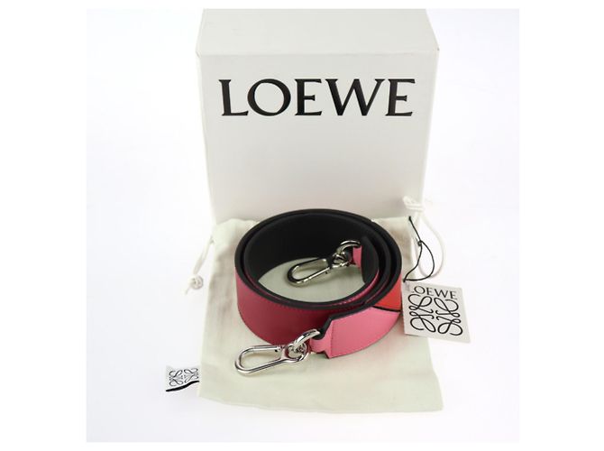 Loewe Degrade Puzzle Bandouliere 90 Cinghia per Spalla Nero Rosa Rosso Porpora - vista 8