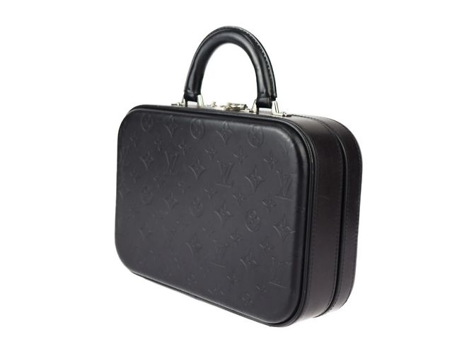Borsa Louis Vuitton Valisette PM Monogram Glace Nero - vista 2