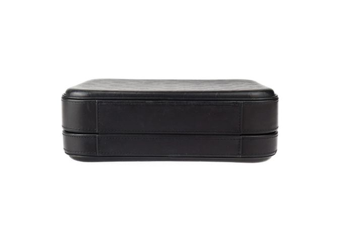 Borsa Louis Vuitton Valisette PM Monogram Glace Nero - vista 4
