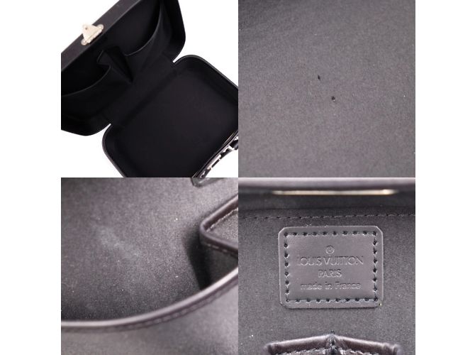 Borsa Louis Vuitton Valisette PM Monogram Glace Nero - vista 9