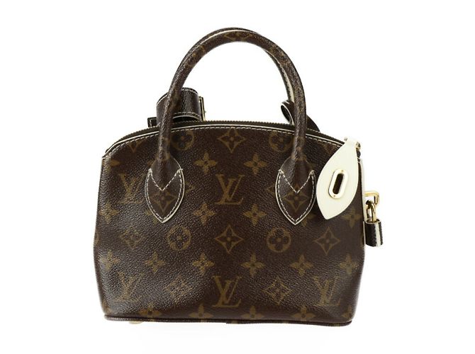 Louis Vuitton Shiny Monogram Lockit BB Handtasche Braun Roh Monogramm - Ansicht 3