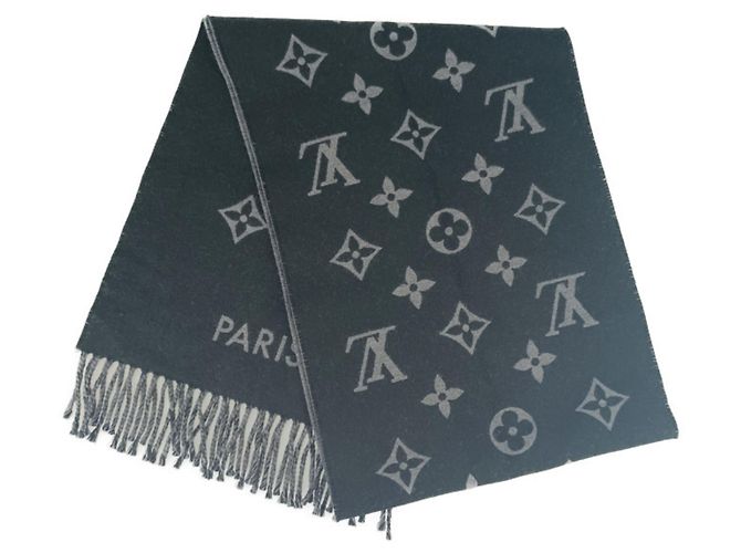 Monogramm Schal von Louis Vuitton Braun Schwarz - Ansicht 2