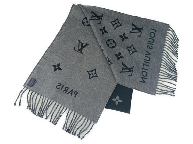 Monogramm Schal von Louis Vuitton Braun Schwarz - Ansicht 3