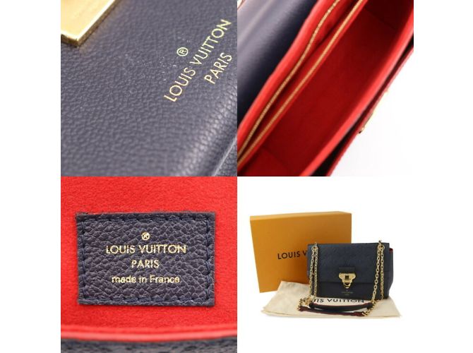 Louis Vuitton Vavin PM Monogram Empreinte Shoulder Bag Red - view 9