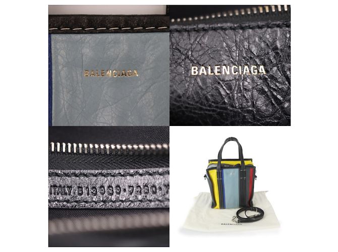 Borsa Balenciaga Bazaar Shopper XS Multicolore - vista 9