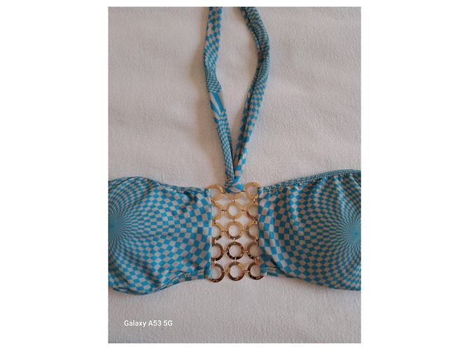 Autre Marque Traje de baño de dos piezas Agogoa azul gris - vista 2