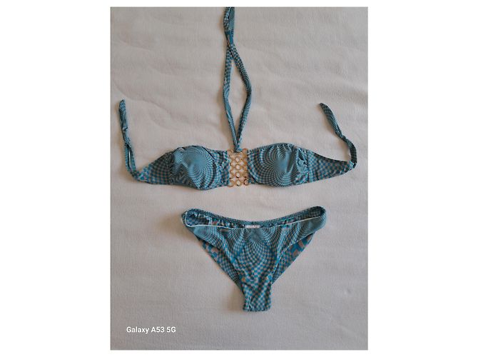 Autre Marque Traje de baño de dos piezas Agogoa azul gris - vista 4