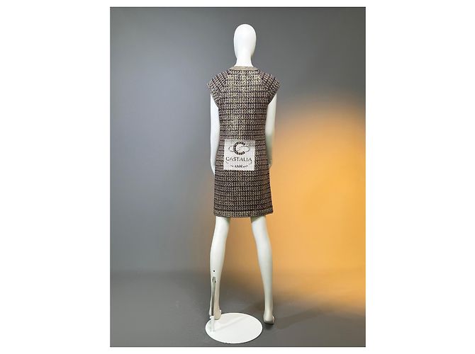 Chanel Paris / Byzanz CC Gripoix Knöpfe Palastkleid 36 FR Mehrfarben - Ansicht 9