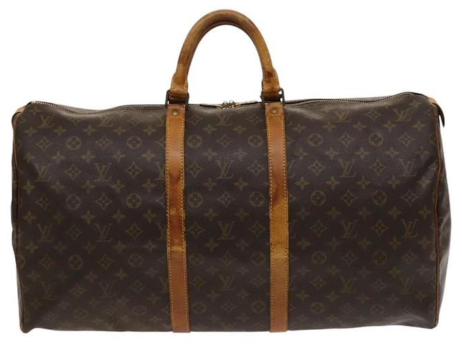 LOUIS VUITTON Monogram Keepall 55 Borsa Boston M41424 LV Auth 120688 Monogramma - vista 13