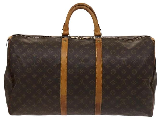 LOUIS VUITTON Monogram Keepall 55 Borsa Boston M41424 LV Auth 120688 Monogramma - vista 2