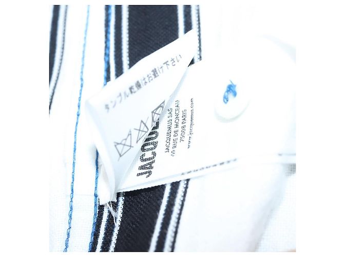 Jacquemus Camicia a maniche lunghe in cotone blu Auth ym006M - vista 17