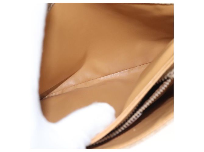 Céline Borsa a spalla in tela Macadam CELINE PVC beige oro Auth sw761 D'oro - vista 23
