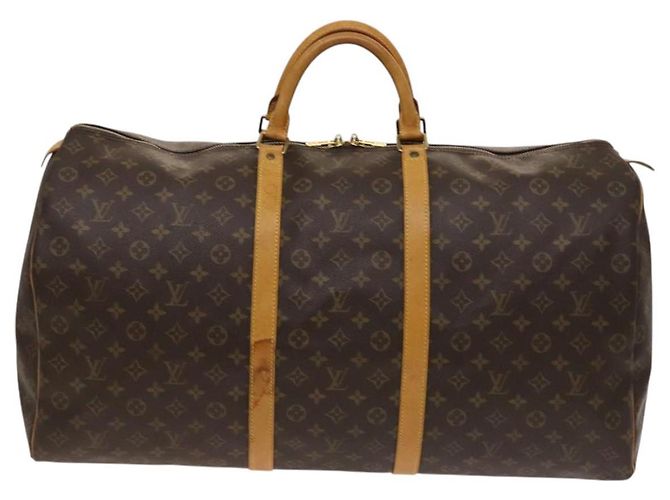 LOUIS VUITTON Monogram Keepall 60 Borsa Boston M41422 LV Auth 122488 Monogramma - vista 13