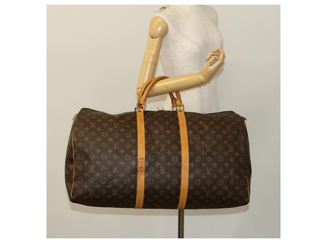LOUIS VUITTON Monogram Keepall 60 Borsa Boston M41422 LV Auth 122488 Monogramma - vista 22
