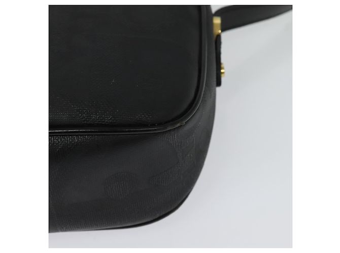 Borsa a spalla in tela Trotter Christian Dior PVC nera e oro Auth sw750 Nero D'oro - vista 11