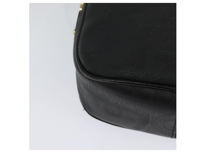 Borsa a spalla in tela Trotter Christian Dior PVC nera e oro Auth sw750 Nero D'oro - vista 12