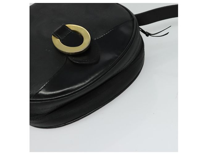 Borsa a spalla in tela Trotter Christian Dior PVC nera e oro Auth sw750 Nero D'oro - vista 6