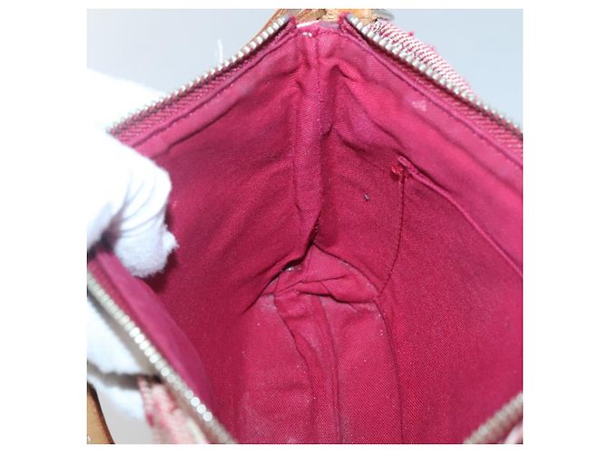 Borsa a spalla Burberry Nova Check Blue Label in tela rossa e argento autentica ti3084 Rosso - vista 19