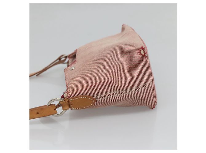 Borsa a spalla Burberry Nova Check Blue Label in tela rossa e argento autentica ti3084 Rosso - vista 4