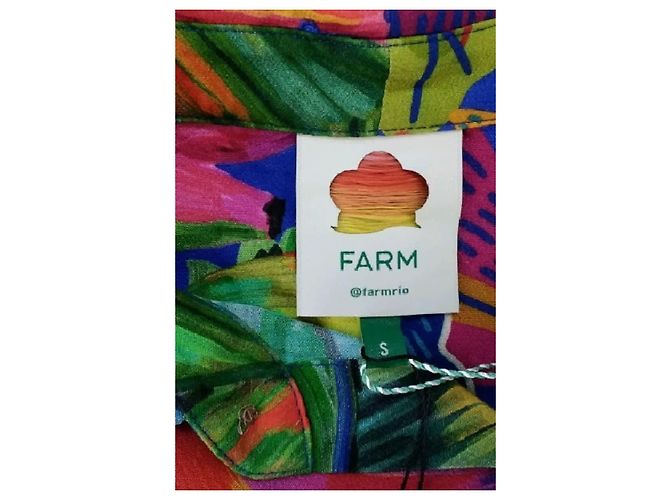 Farm Rio Camisa azul - vista 7