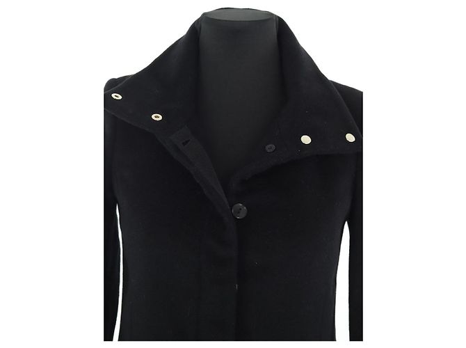 Patrizia Pepe black wool coat - view 2