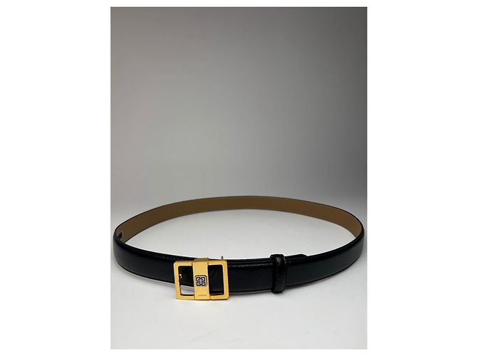 Cinturón de cuero vintage Givenchy negro - vista 3
