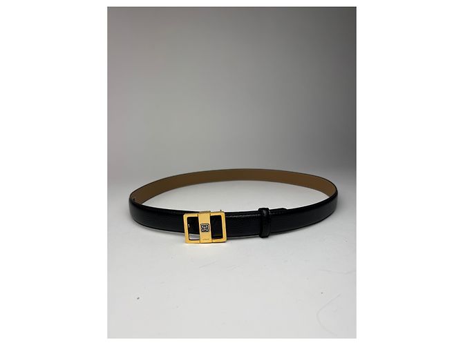 Cinturón de cuero vintage Givenchy negro - vista 9