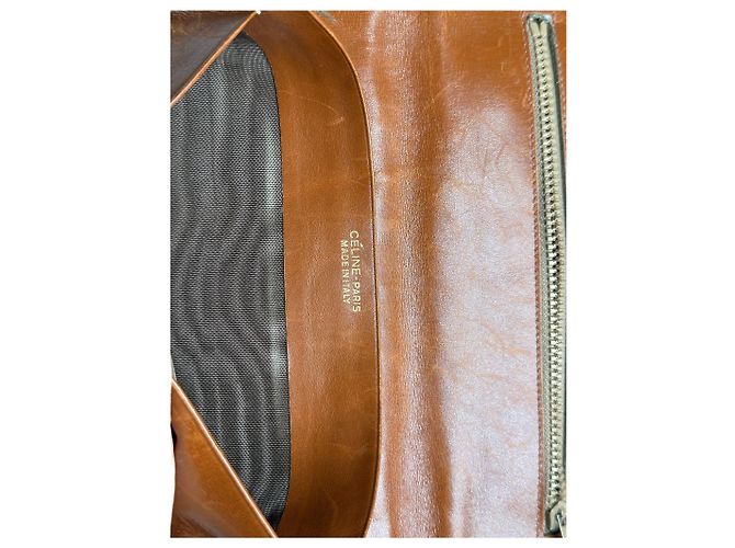 Céline Vintage Celine Paris Wildleder Leder Monogramm Brieftasche braun - Ansicht 5