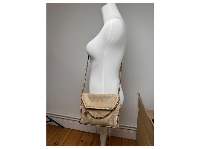 Stella Mc Cartney Borsa Falabella beige di Stella McCartney D'oro - vista 3