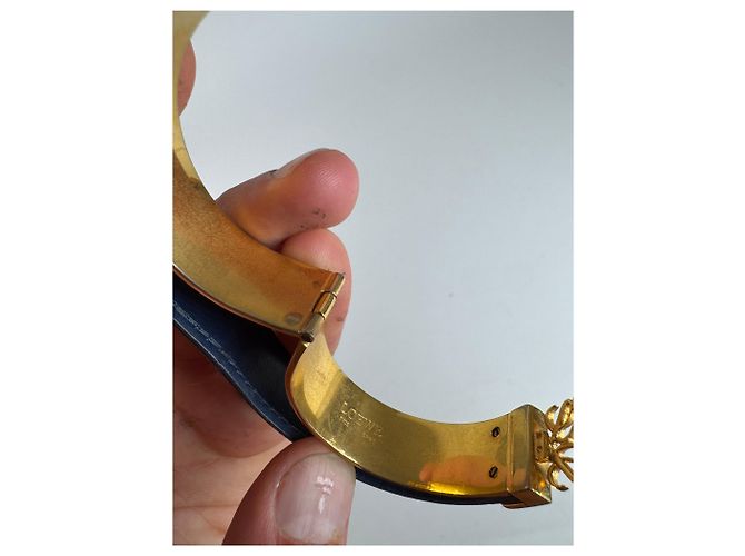 Bracciale Vintage Loewe Anagramma Oro Blu D'oro - vista 2