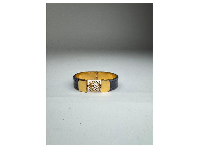 Bracciale Vintage Loewe Anagramma Oro Blu D'oro - vista 7