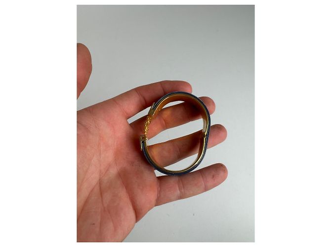 Bracciale Vintage Loewe Anagramma Oro Blu D'oro - vista 8