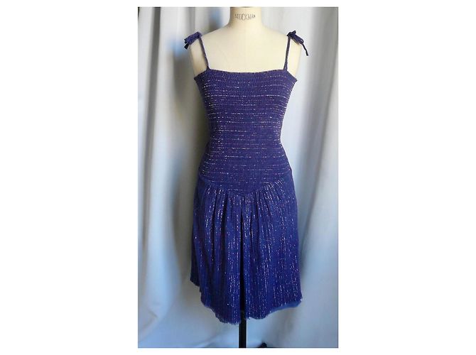 ISABEL MARANT ETOILE Trägerkleid Smoke T36 Violett - Ansicht 2