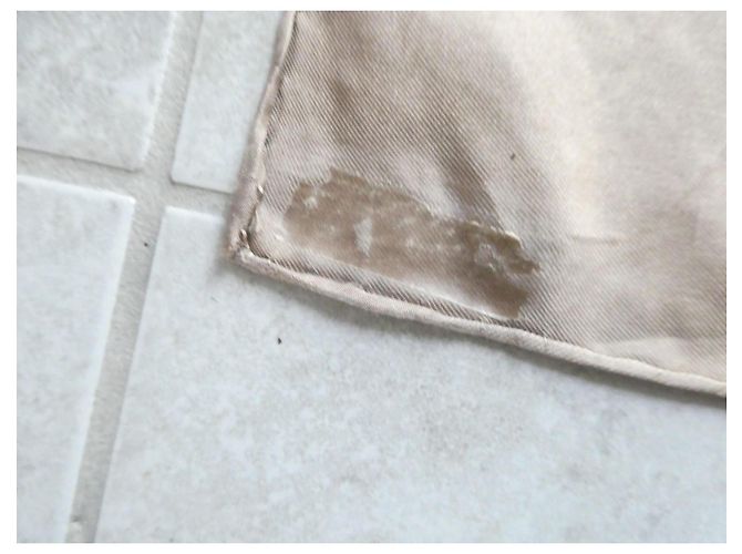 quadrato vintage Hermès speroni d'oro Crema - vista 3