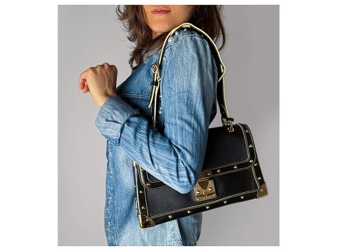 Louis Vuitton Borsa a spalla in pelle Suhali nera Nero - vista 2