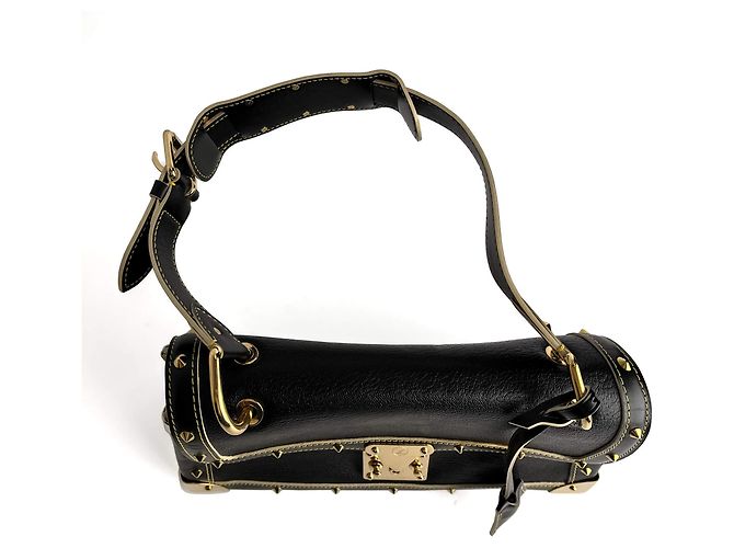 Louis Vuitton Borsa a spalla in pelle Suhali nera Nero - vista 8