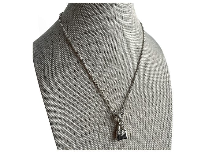 Hermès Collier en argent Amulettes Kelly - vue 2
