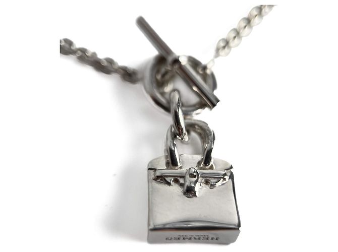 Hermès Collier en argent Amulettes Kelly - vue 4