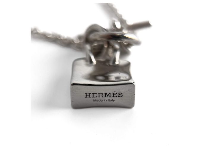 Hermès Collier en argent Amulettes Kelly - vue 6