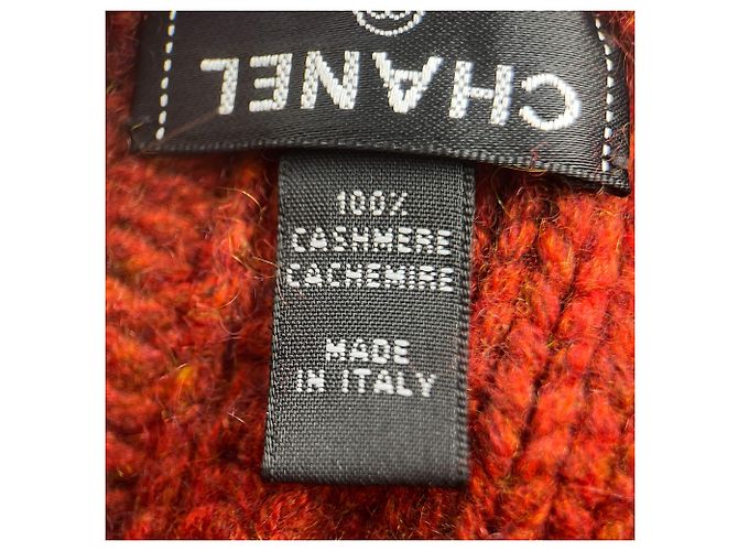 Timeless Chapéu Chanel de cashmere brique Marrom - vista 7