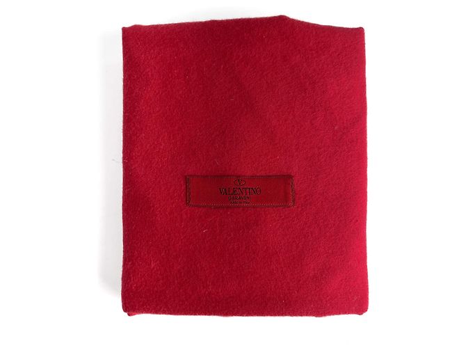 Valentino Garavani Pochette en cuir de veau Rockstud moyen bleue - vue 10